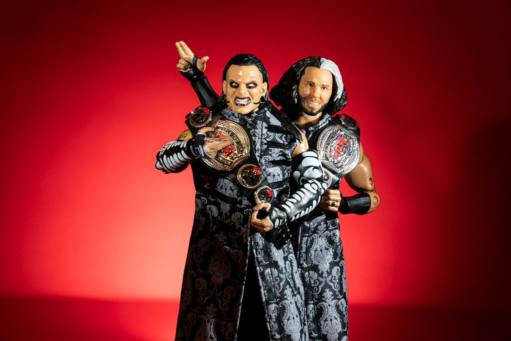 AEW ROH Jeff Hardy and Matt Hardy Hardy Boyz 2 Pack Action Figures WWE
