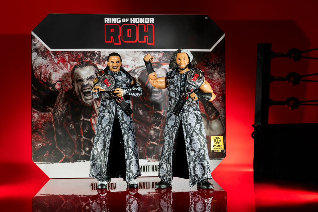 AEW ROH Jeff Hardy and Matt Hardy Hardy Boyz 2 Pack Action Figures WWE