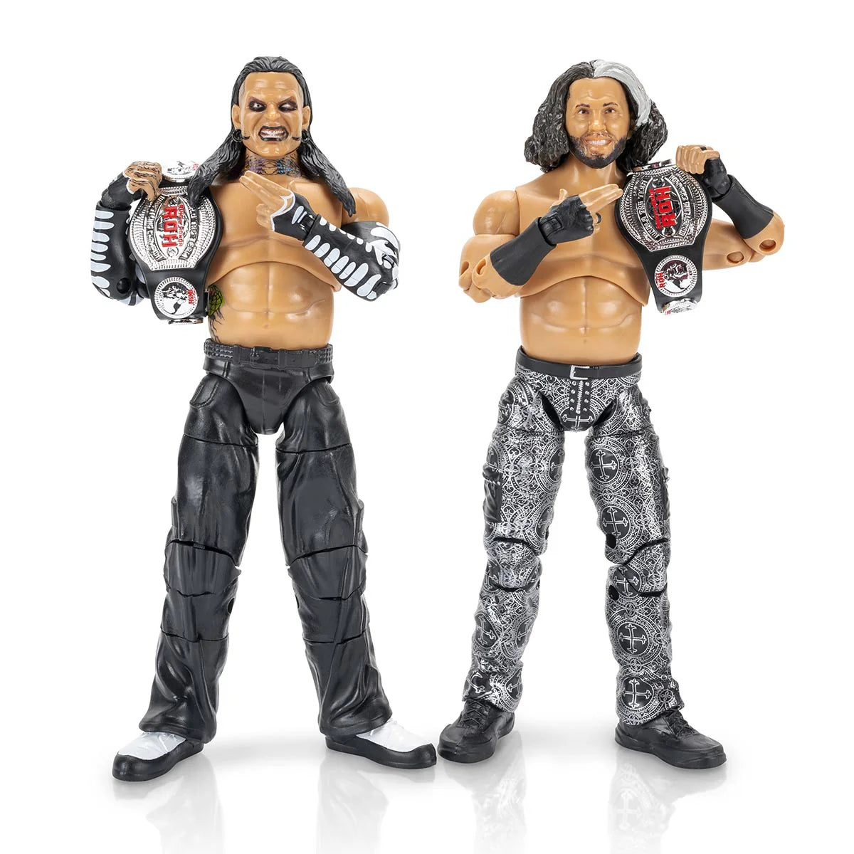 AEW ROH Jeff Hardy and Matt Hardy Hardy Boyz 2 Pack Action Figures WWE