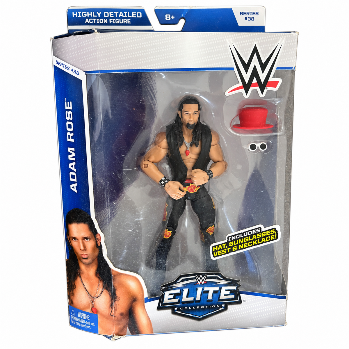 Adam Rose WWE Elite 38 Action Figure Mattel Dmg Box