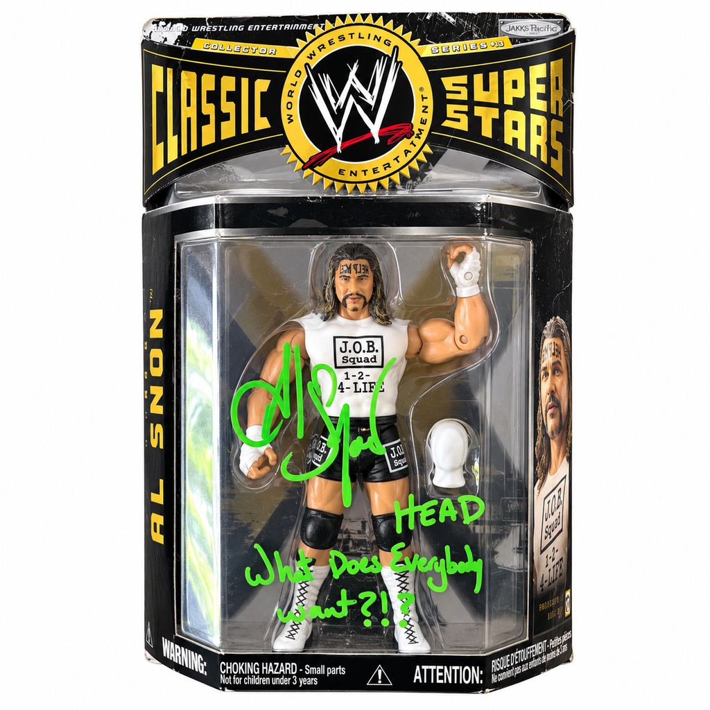 Al Snow WWE Classic Superstars 13 Autographed Signed Jakks Action Figure