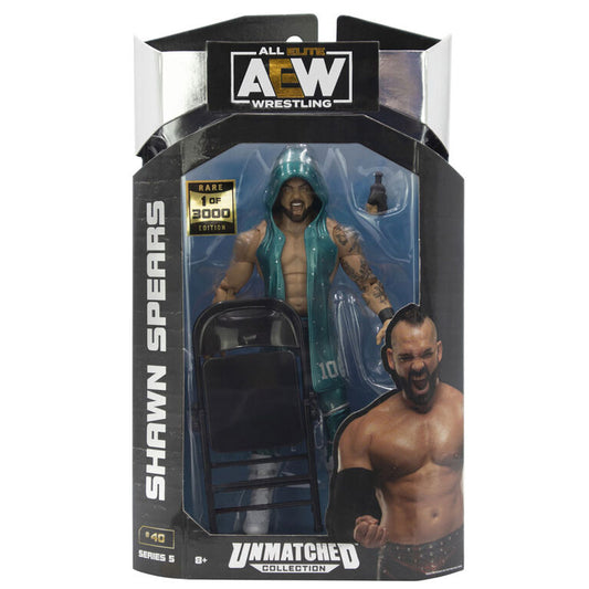 Shawn Spears - Rare Chase AEW Unmatched 5 Action Figure - Scale WWE