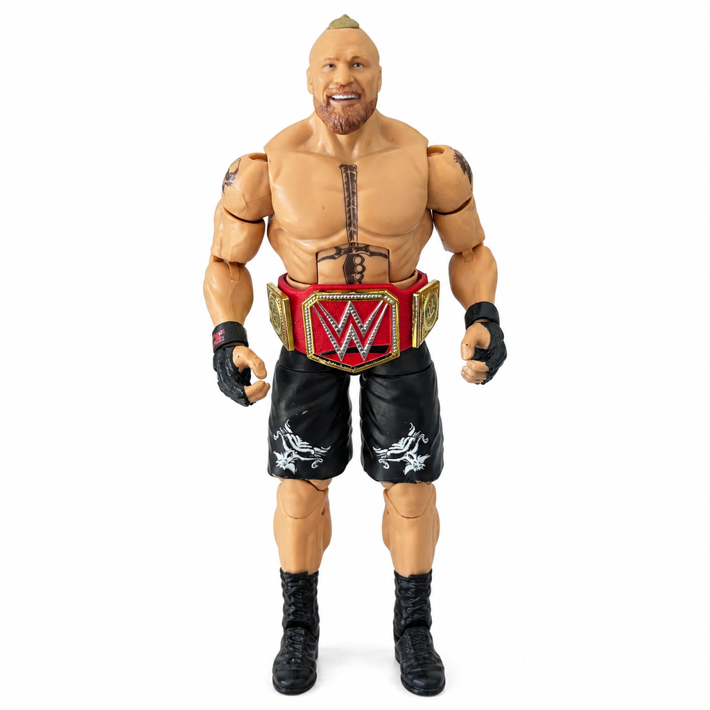 Brock Lesnar WWE Elite w Universal Belt Out Of Box Action Figure Mattel 9
