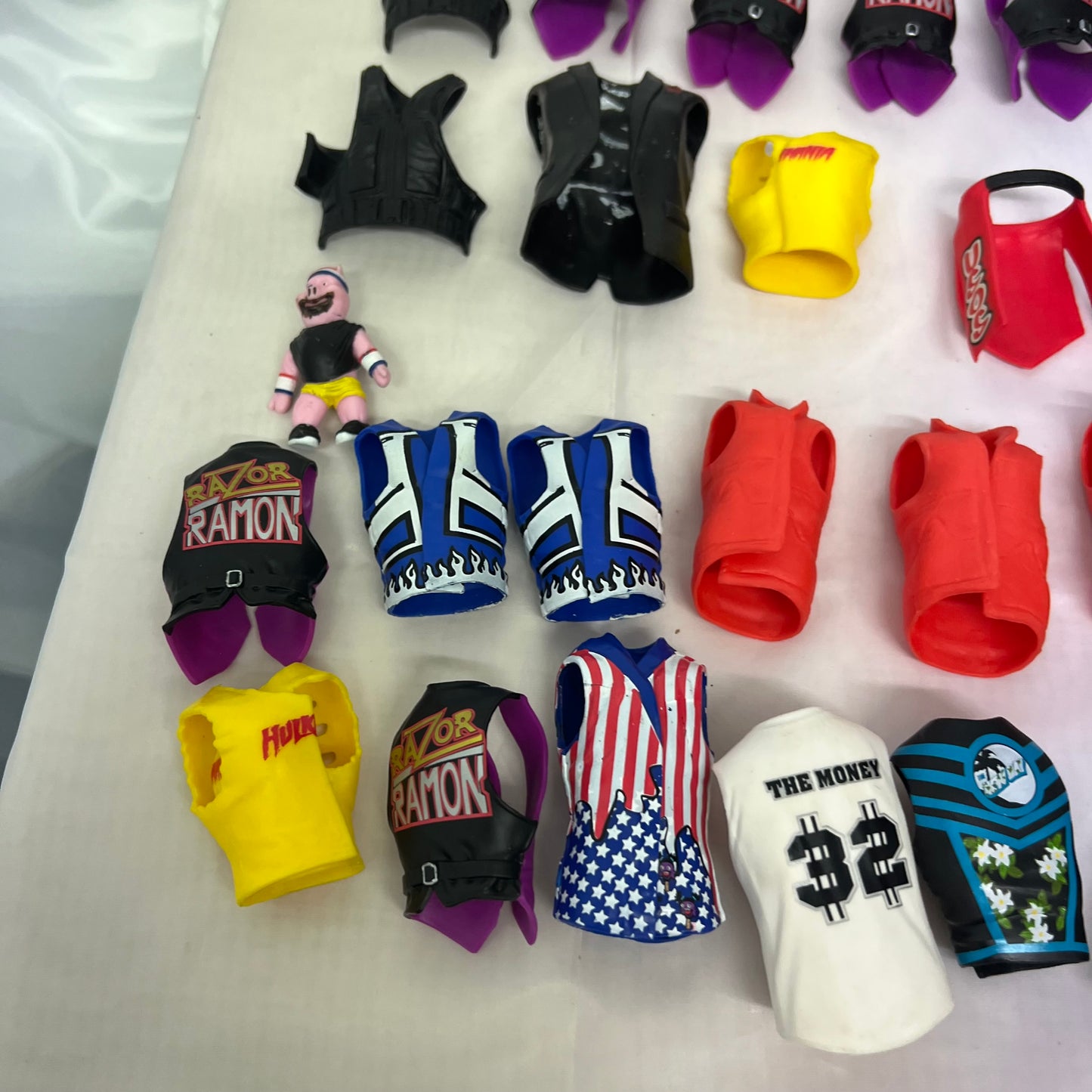 Jackets, Shirts, Clothing Accessories for WWE Action Figures for Customisers Lot