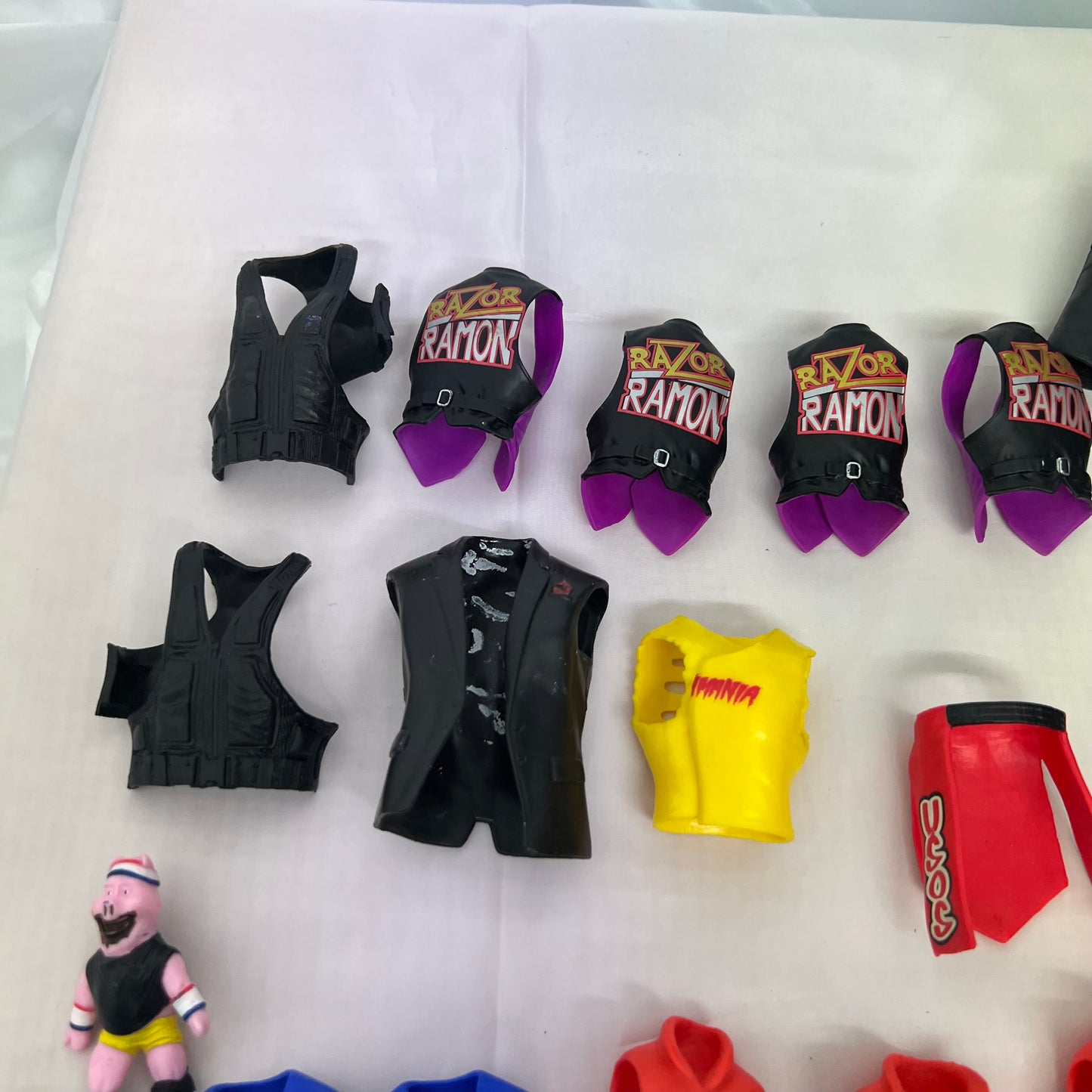 Jackets, Shirts, Clothing Accessories for WWE Action Figures for Customisers Lot
