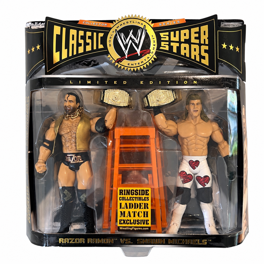 Razor Ramon Shawn Michaels WWE Classic Superstars 2 Pack Action Figures Jakks