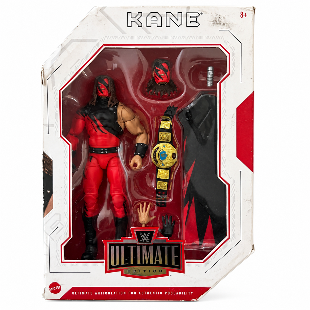 WWE Kane Ultimate Edition 11 Action Figure Mattel Reboxed Dmg Box