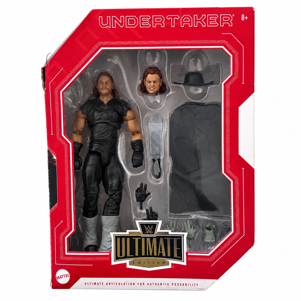 WWE Undertaker Ultimate Edition Survivor Series Action Figure Mattel Reboxed Dmg Box