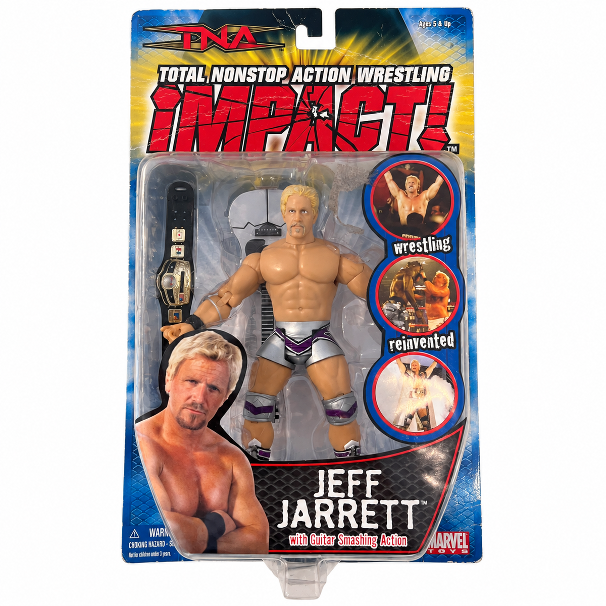 Jeff Jarrett TNA Impact 2005 Marvel ToyBiz Series 1 Wrestling Action Figure WWE