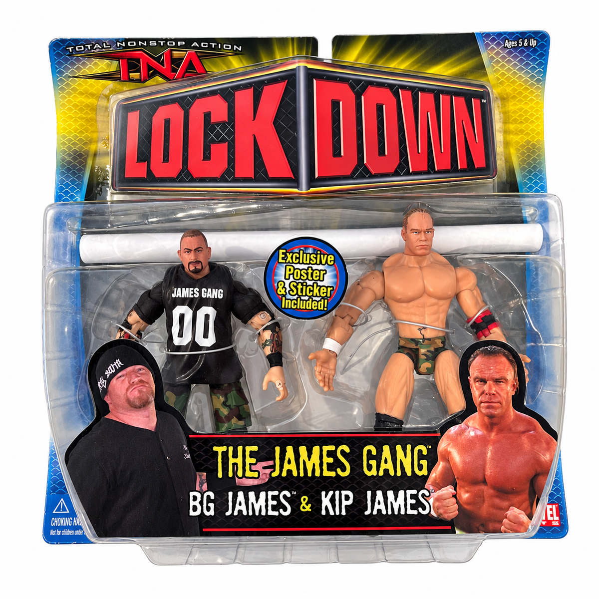 TNA Marvel THE JAMES GANG Kip & BG James WWE Wrestling Figures WWE