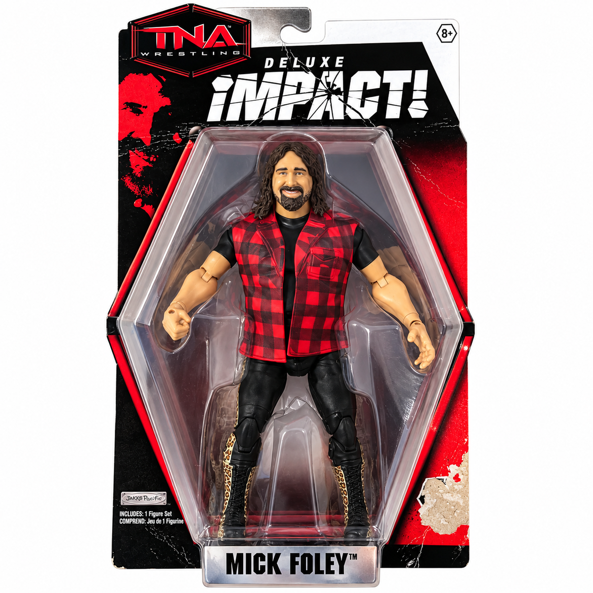 Mick Foley TNA Deluxe Impact Series 2 Wrestling Action Figure WWE Jakks