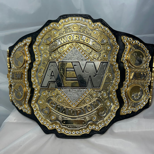AEW World Heavyweight Championship Authentic Replica Title Belt by X Man Belts WWE
