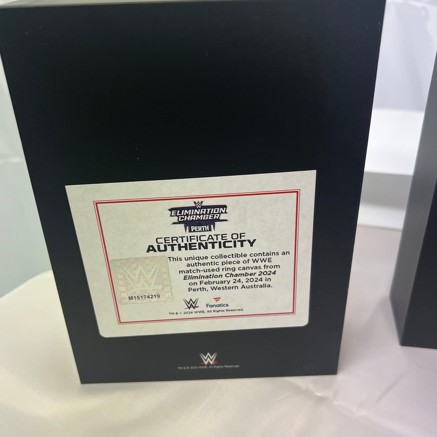 2024 WWE Elimination Chamber Acrylic Display Case