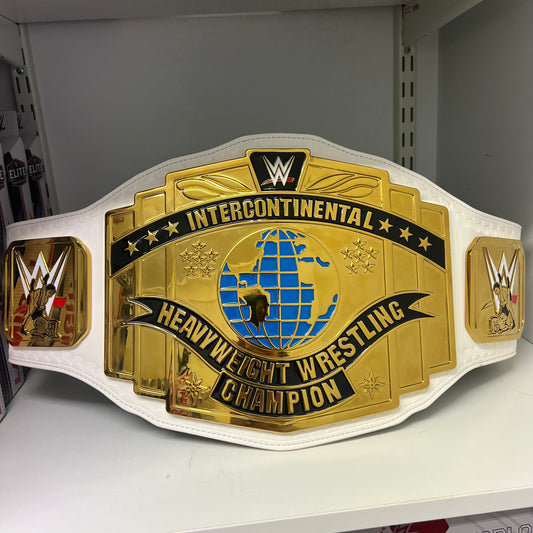 WWE White 2014 Intercontinental Championship Commemorative Title Replica Official Licensed Belt