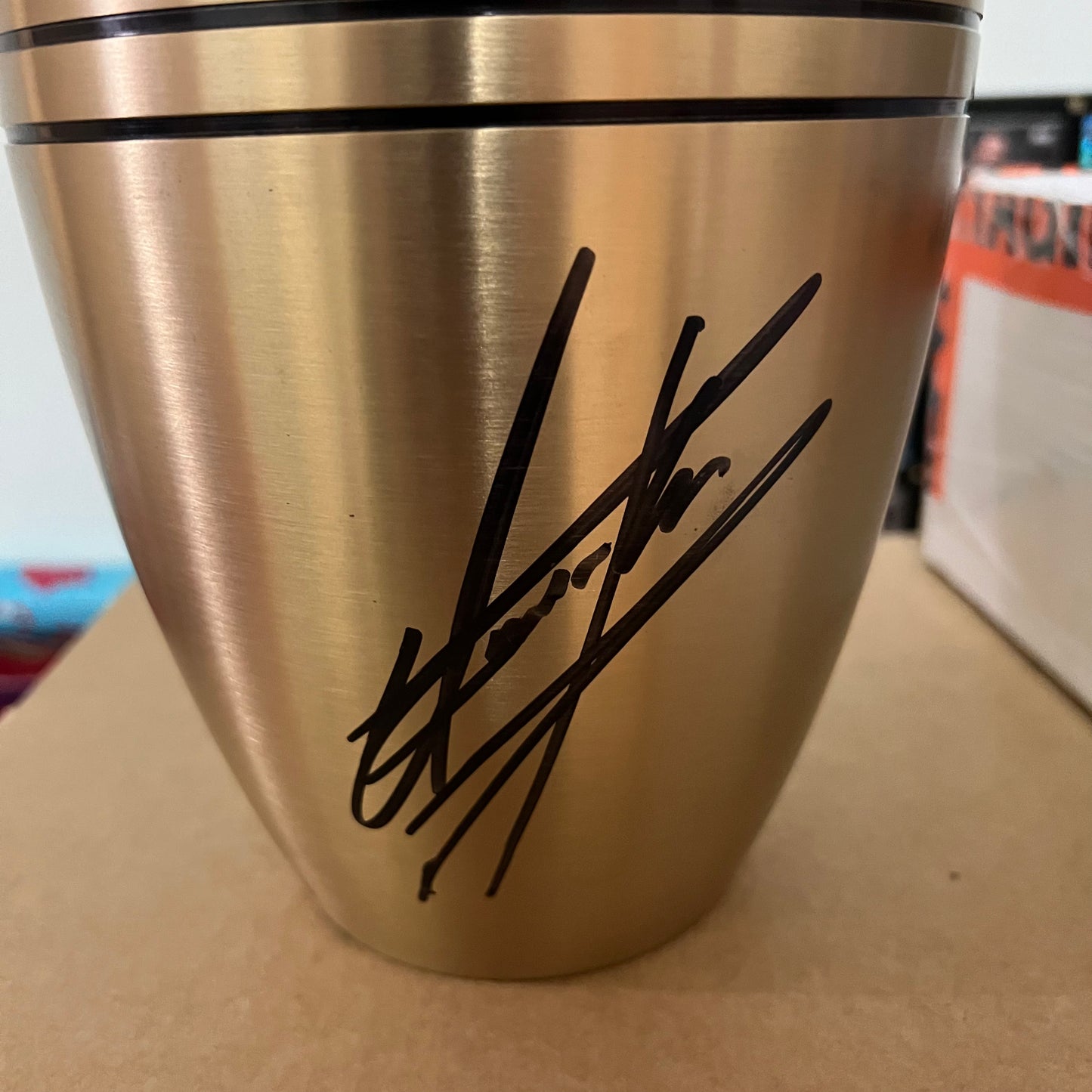 WWE Undertaker Autographed Signed Urn with JSA Certification Collectable