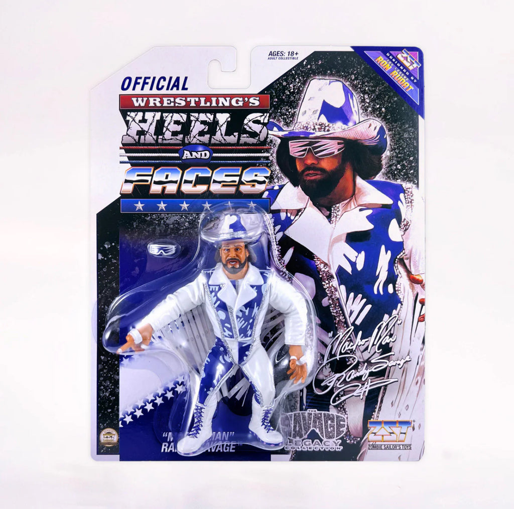 Macho Man Randy Savage - Heels and Faces - Scale Retro Action Figure WWE