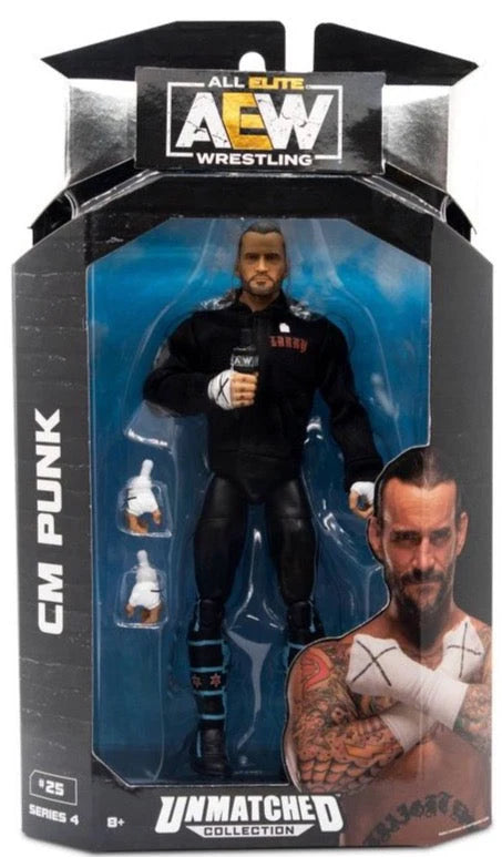 CM Punk AEW Unmatched 4 Action Figure Scale WWE