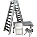 Ladder Table Chair Playset for WWE Wrestling Action Figures Accessories Set