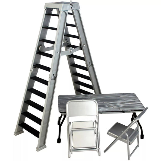 Ladder Table Chair Playset for WWE Wrestling Action Figures Accessories Set