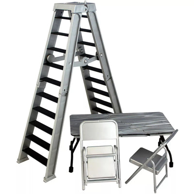 Ladder Table Chair Playset for WWE Wrestling Action Figures Accessories Set
