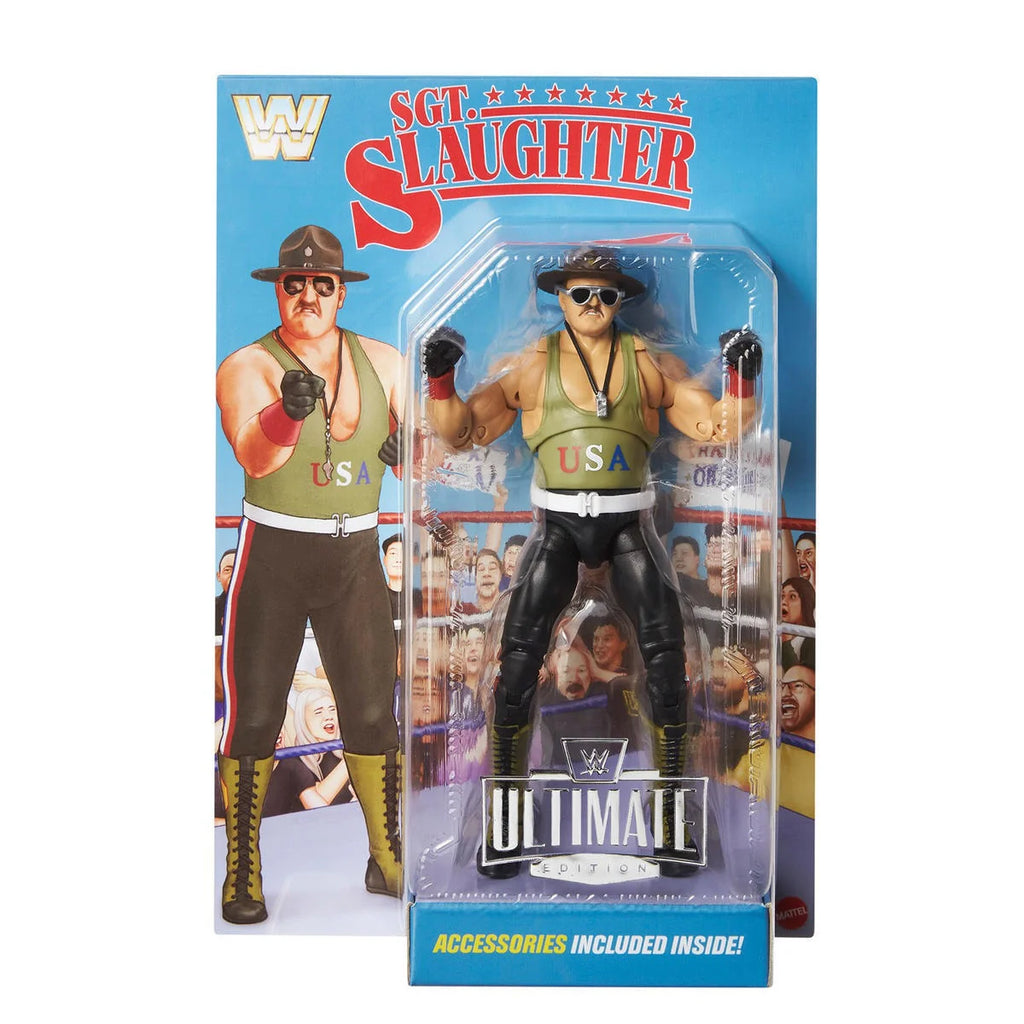 Sargent SGT Slaughter WWE Ultimate Edition SDCC Exclusive Action Figure Mattel