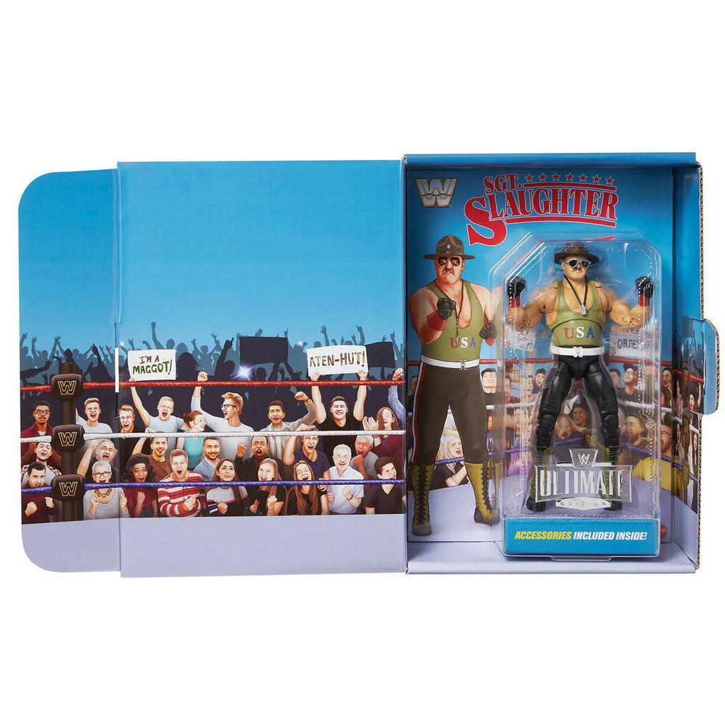Sargent SGT Slaughter WWE Ultimate Edition SDCC Exclusive Action Figure Mattel