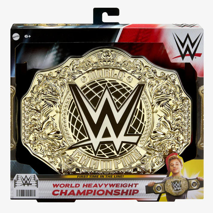 WWE Championship Toy Title Belt Adjustable for Roleplay Adjustable Mattel