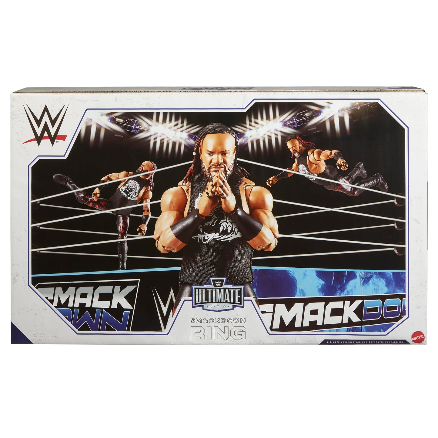 WWE Smackdown Scale Ring Playset Jacob Fatu Ultimate Edition Figure