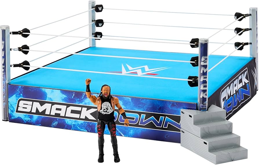 WWE Smackdown Scale Ring Playset Jacob Fatu Ultimate Edition Figure