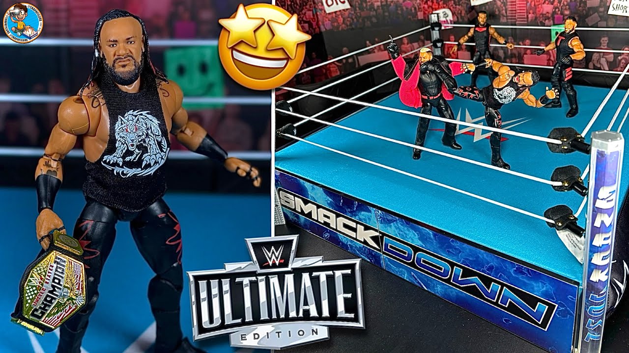 WWE Smackdown Scale Ring Playset Jacob Fatu Ultimate Edition Figure