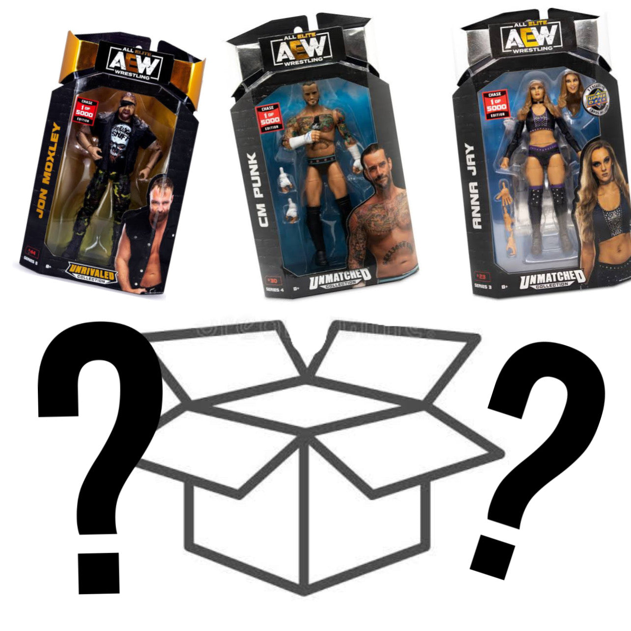 AEW Chase / Rare Mystery Box - AEW Unmatched Unrivaled Action Figure - Scale WWE