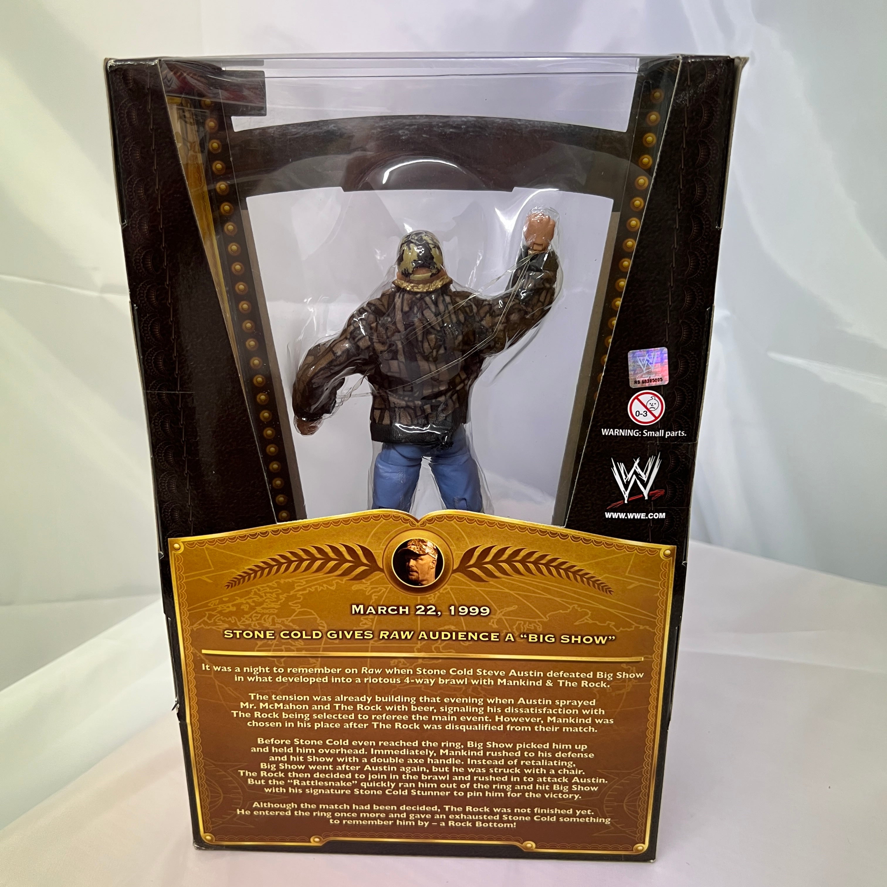Stone Cold Steve Austin Raw 1999 WWE Elite Defining Moments Action Figure Mattel