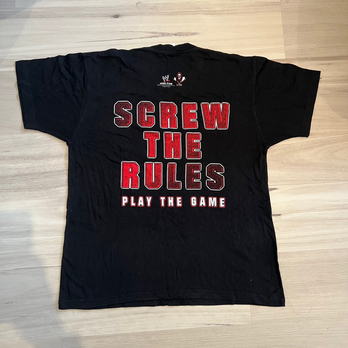 Triple H Shirt - WWE Size Large Retro Vintage Screw The Rules Play The Game
