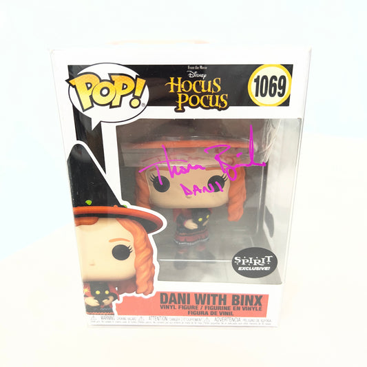 Hocus Pocus Dani with Binx Funko Pop 1069 Signed COA Autographed Action Figure Collectable