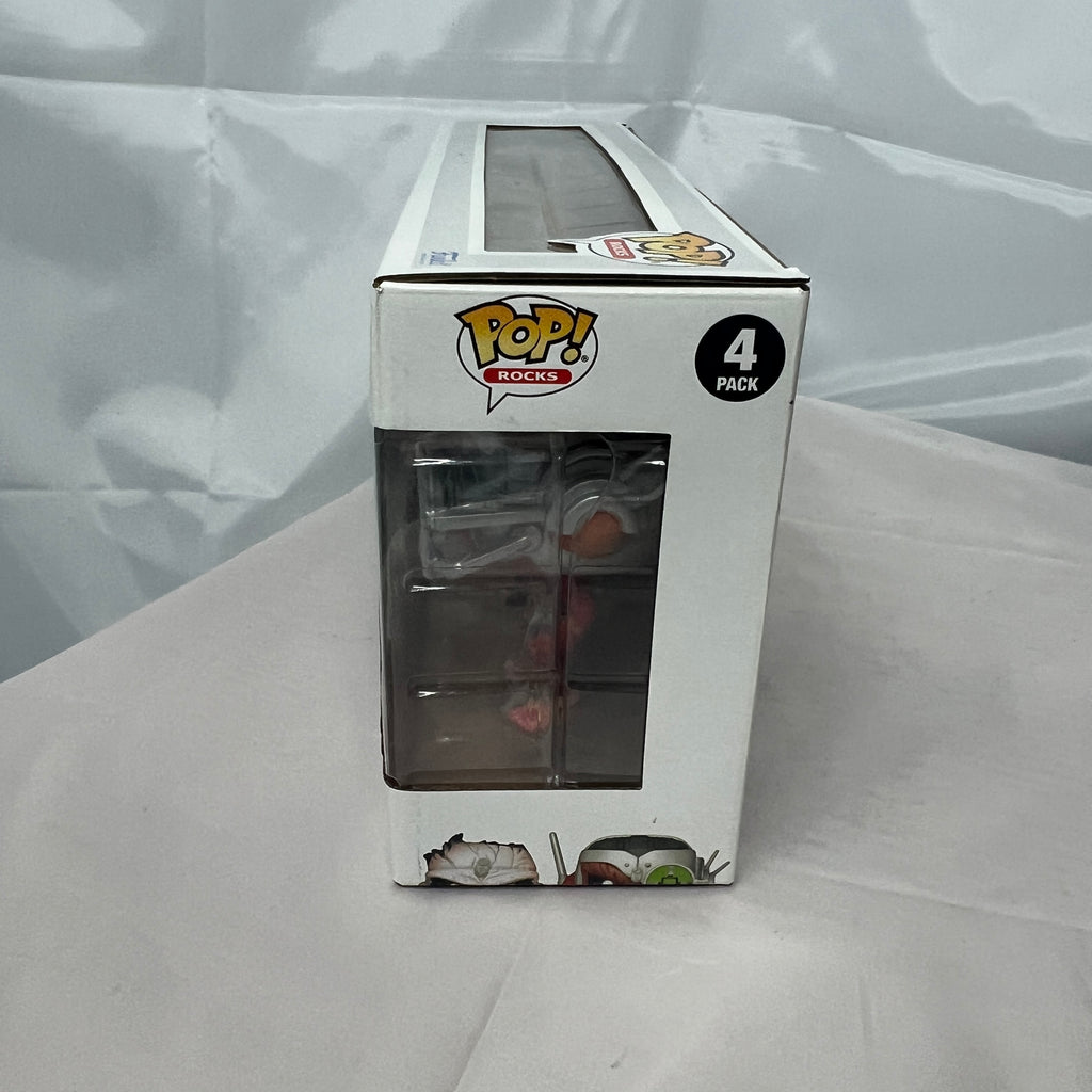 Signed Iron Maiden Glow In The Dark 4 Pack Funko Pop Vinyls Autographed