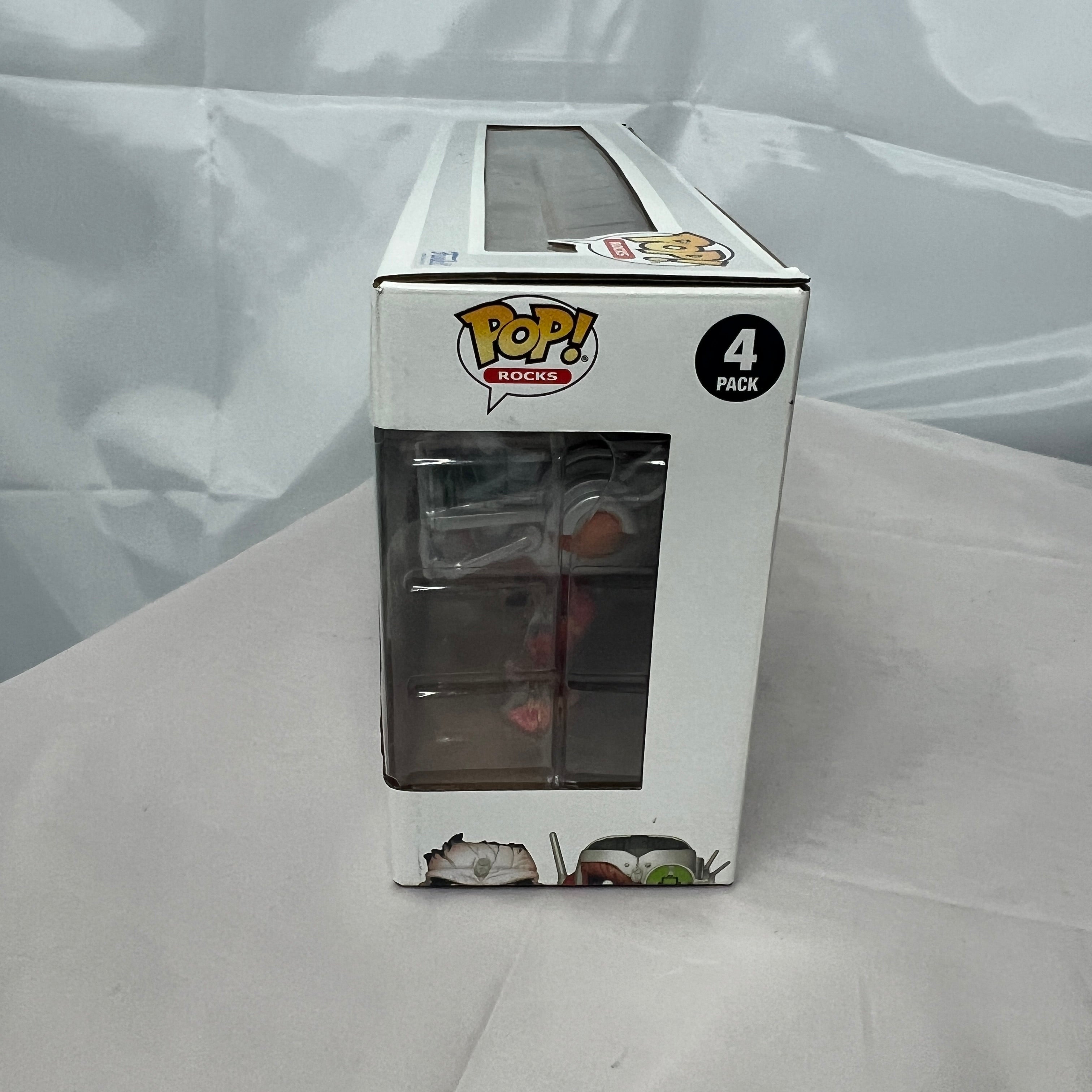 Signed Iron Maiden Glow In The Dark 4 Pack Funko Pop Vinyls Autographed