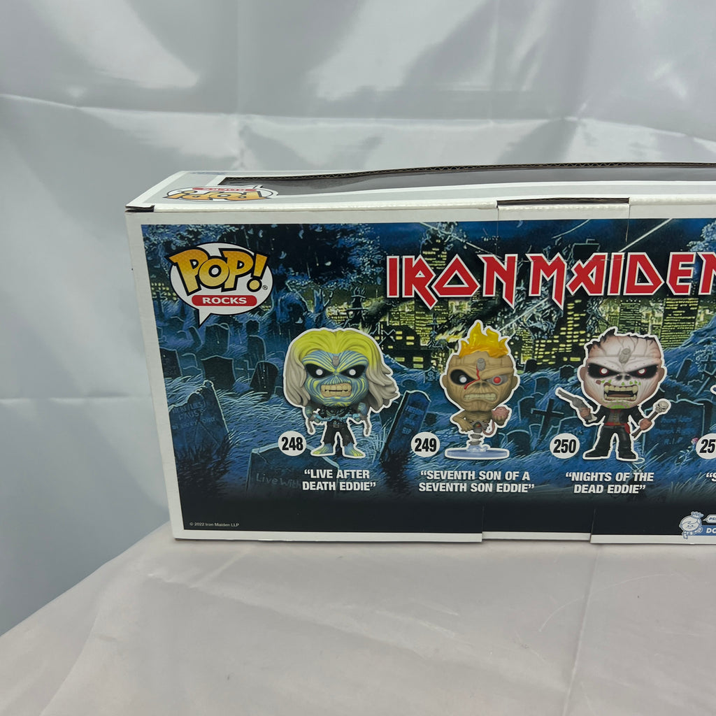 Signed Iron Maiden Glow In The Dark 4 Pack Funko Pop Vinyls Autographed
