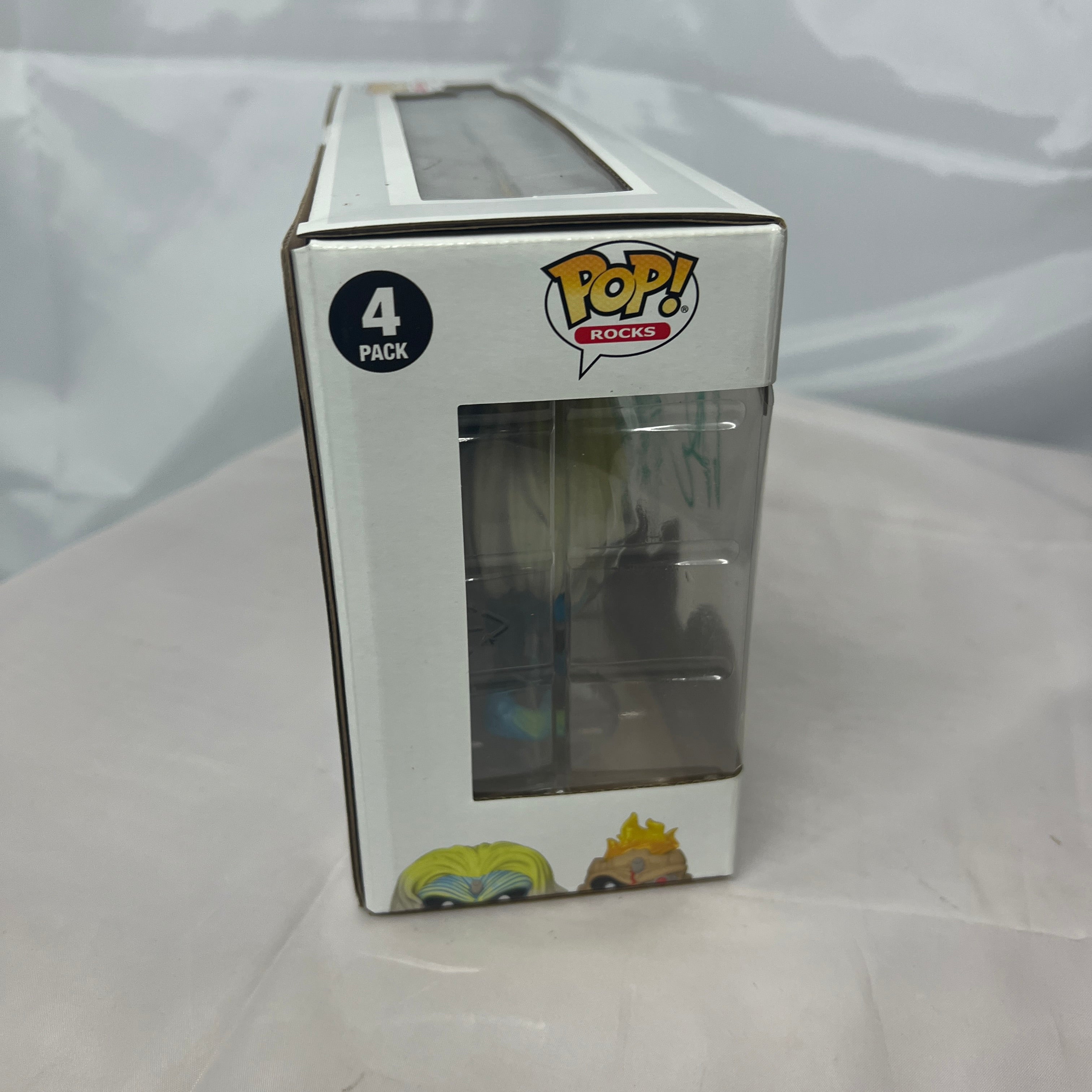 Signed Iron Maiden Glow In The Dark 4 Pack Funko Pop Vinyls Autographed