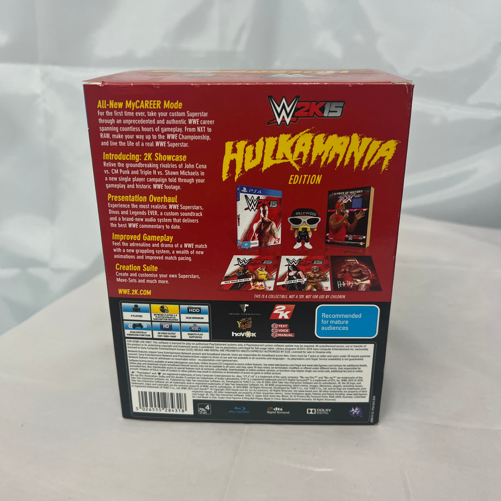 WWE 2K15 Hulkamania Edition Sony PlayStation 4 Signed by Hulk Hogan - AUS PAL