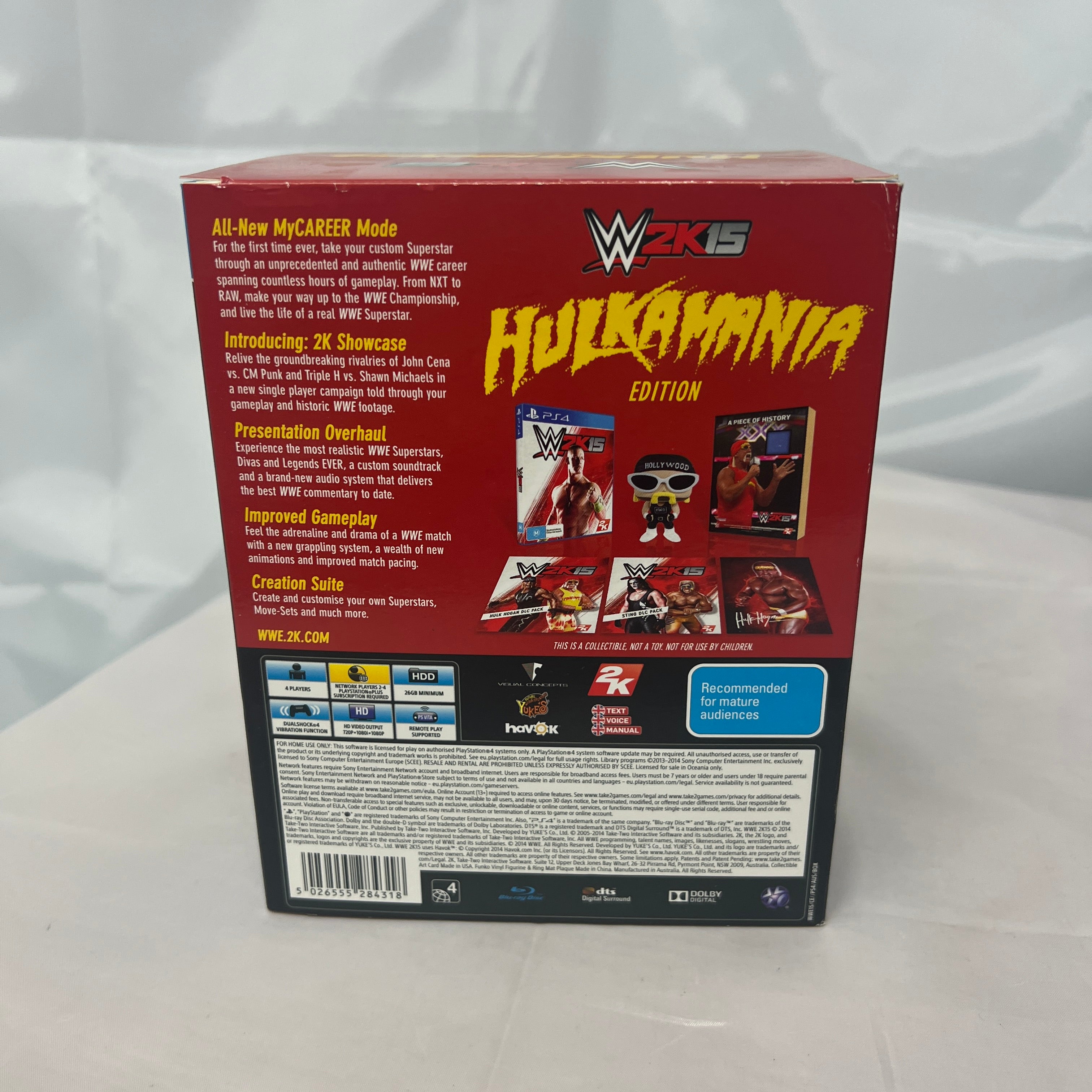 WWE 2K15 Hulkamania Edition Sony PlayStation 4 Signed by Hulk Hogan - AUS PAL