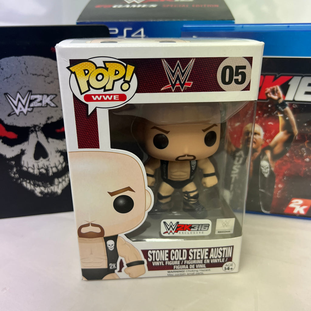 WWE 2K16 Special Edition PS4 EB Games Stone Cold Steve Austin - AUS PAL