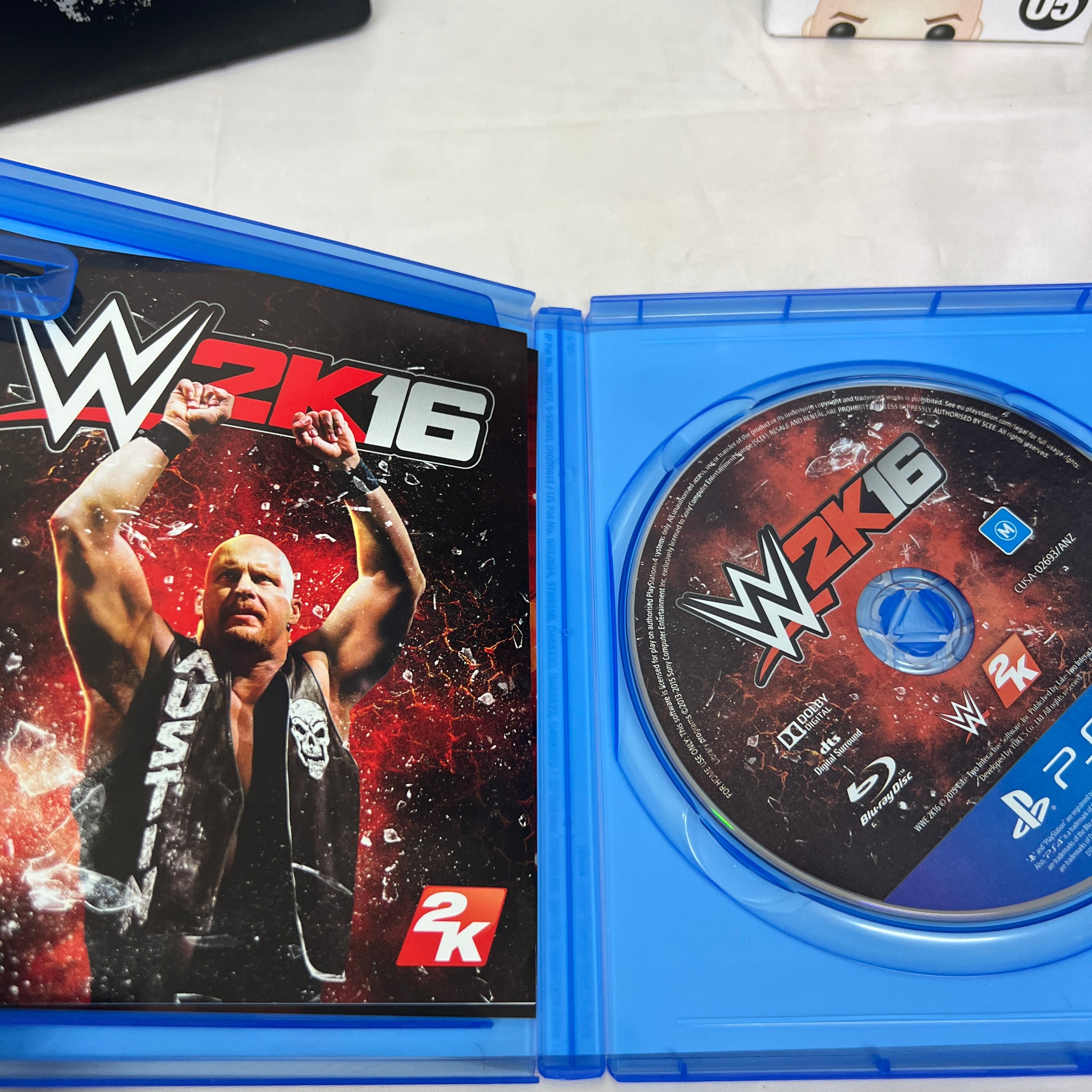 WWE 2K16 Special Edition PS4 EB Games Stone Cold Steve Austin - AUS PAL