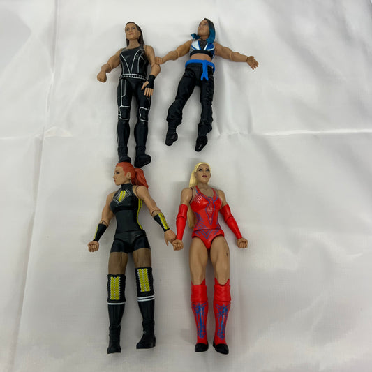 Bundle of 4 Womans Action Figures - WWE Loose Action Figure Mattel WWE
