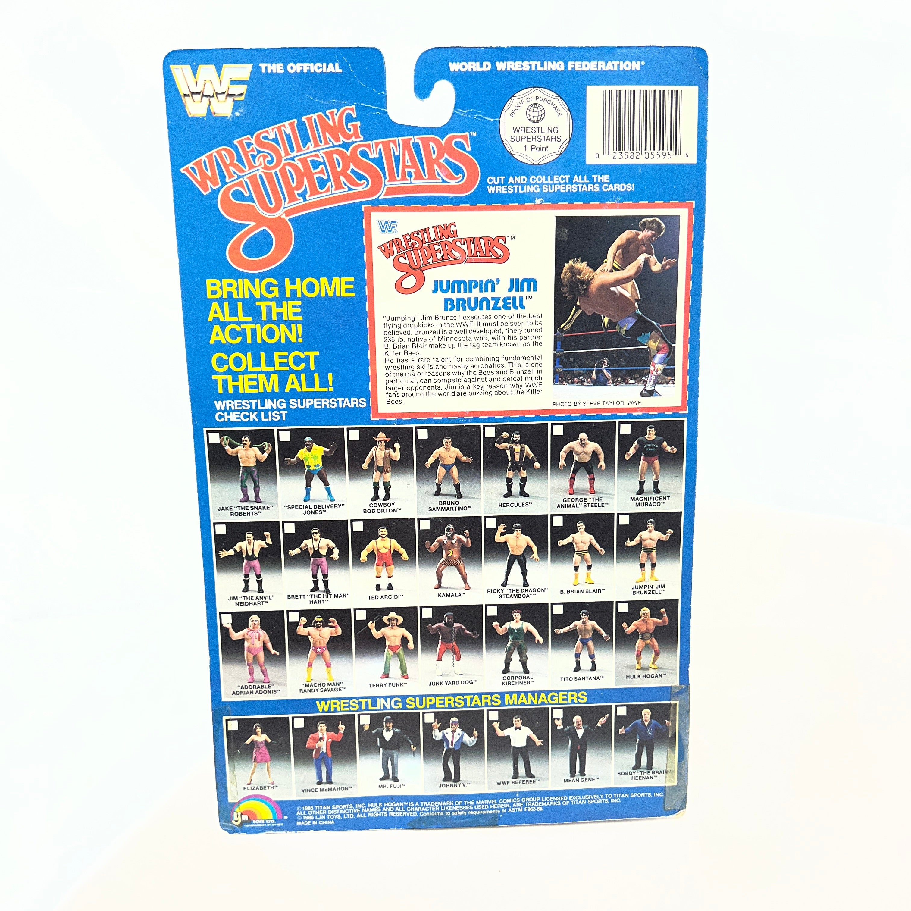 Jim Brunzell The Killer Bees (1987 Series 4) LJN 8" Figure WWF WWE RARE