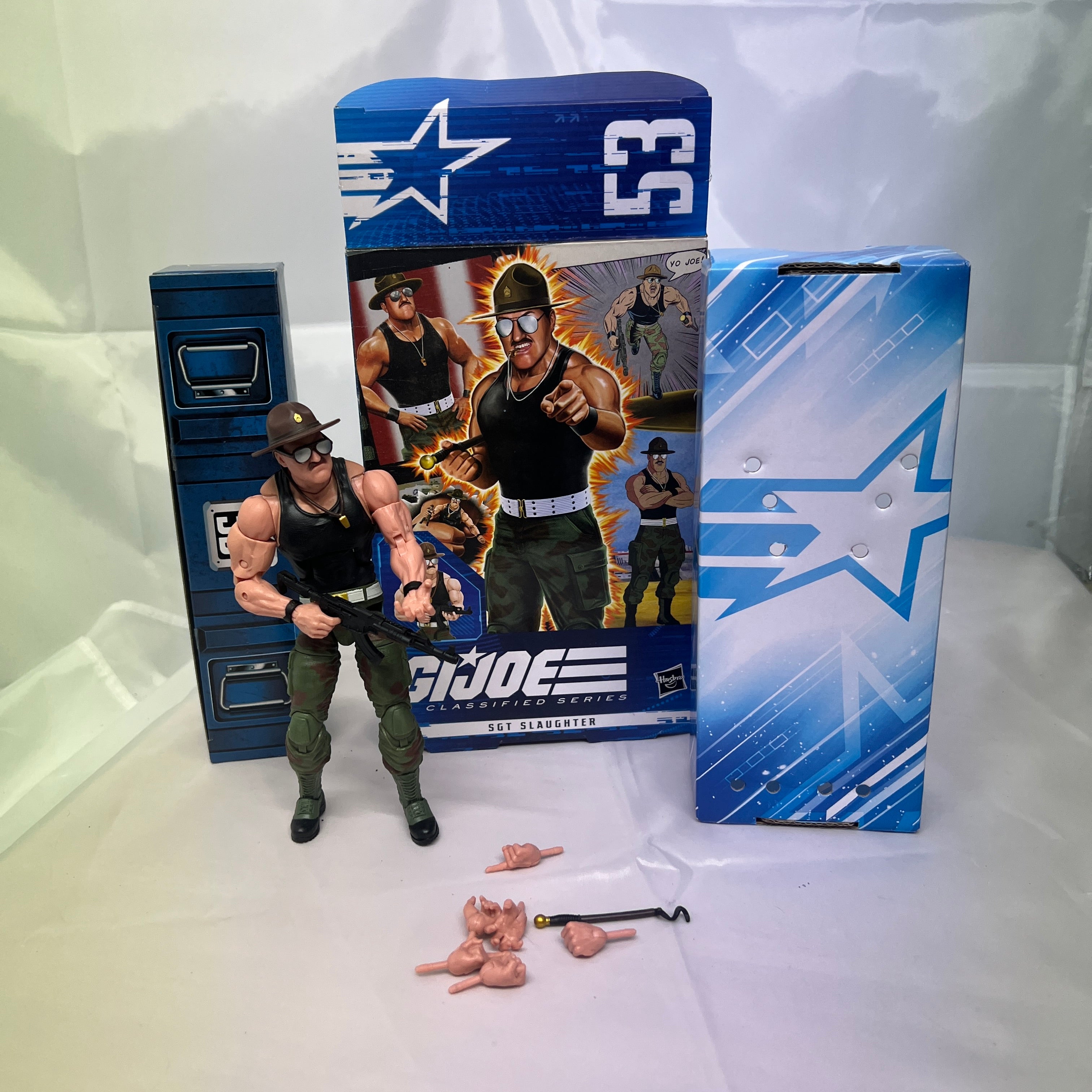 Reboxed SGT SLAUGHTER Hasbro GI G.I. Joe Classified Series 6" Action Figure #53 WWF