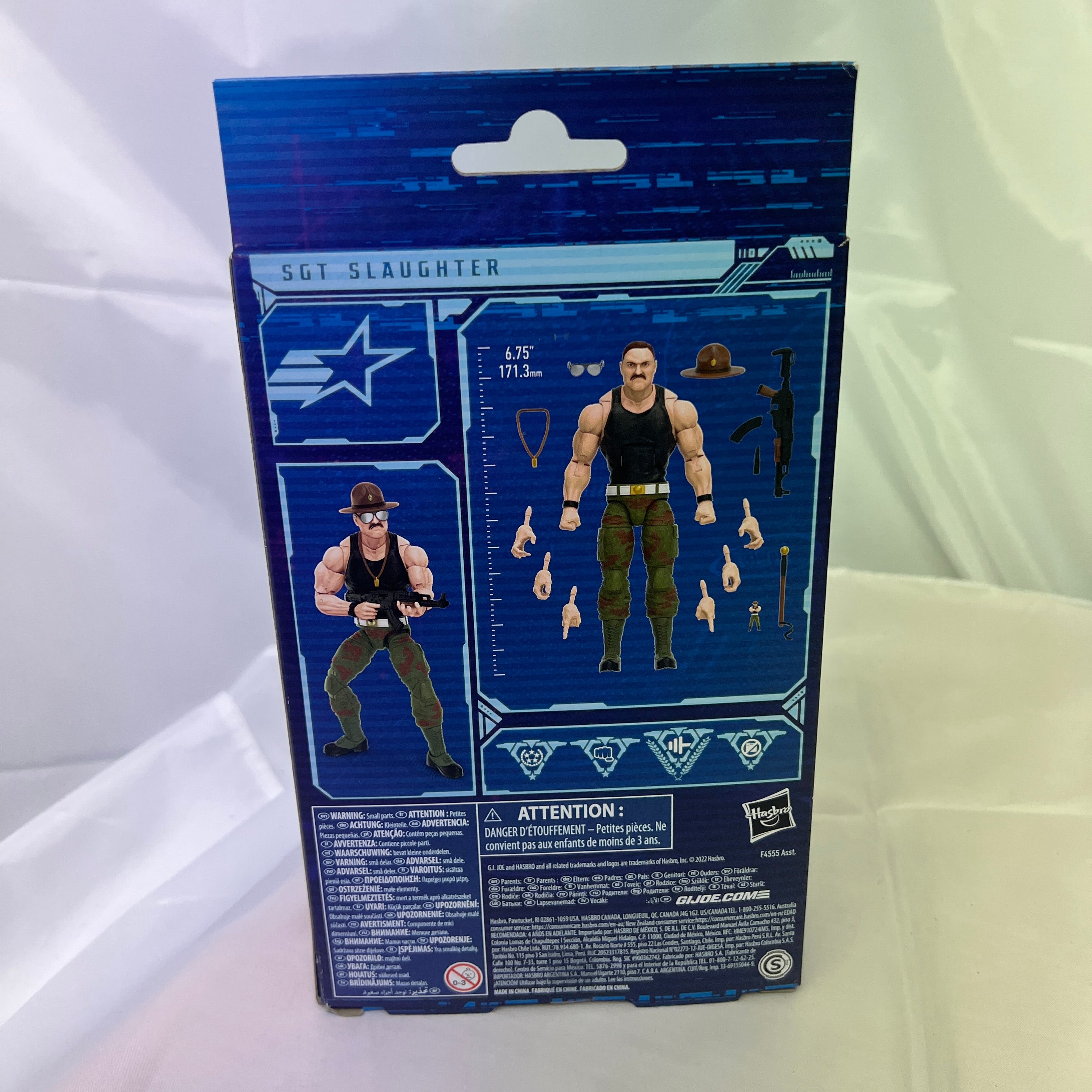 Reboxed SGT SLAUGHTER Hasbro GI G.I. Joe Classified Series 6" Action Figure #53 WWF
