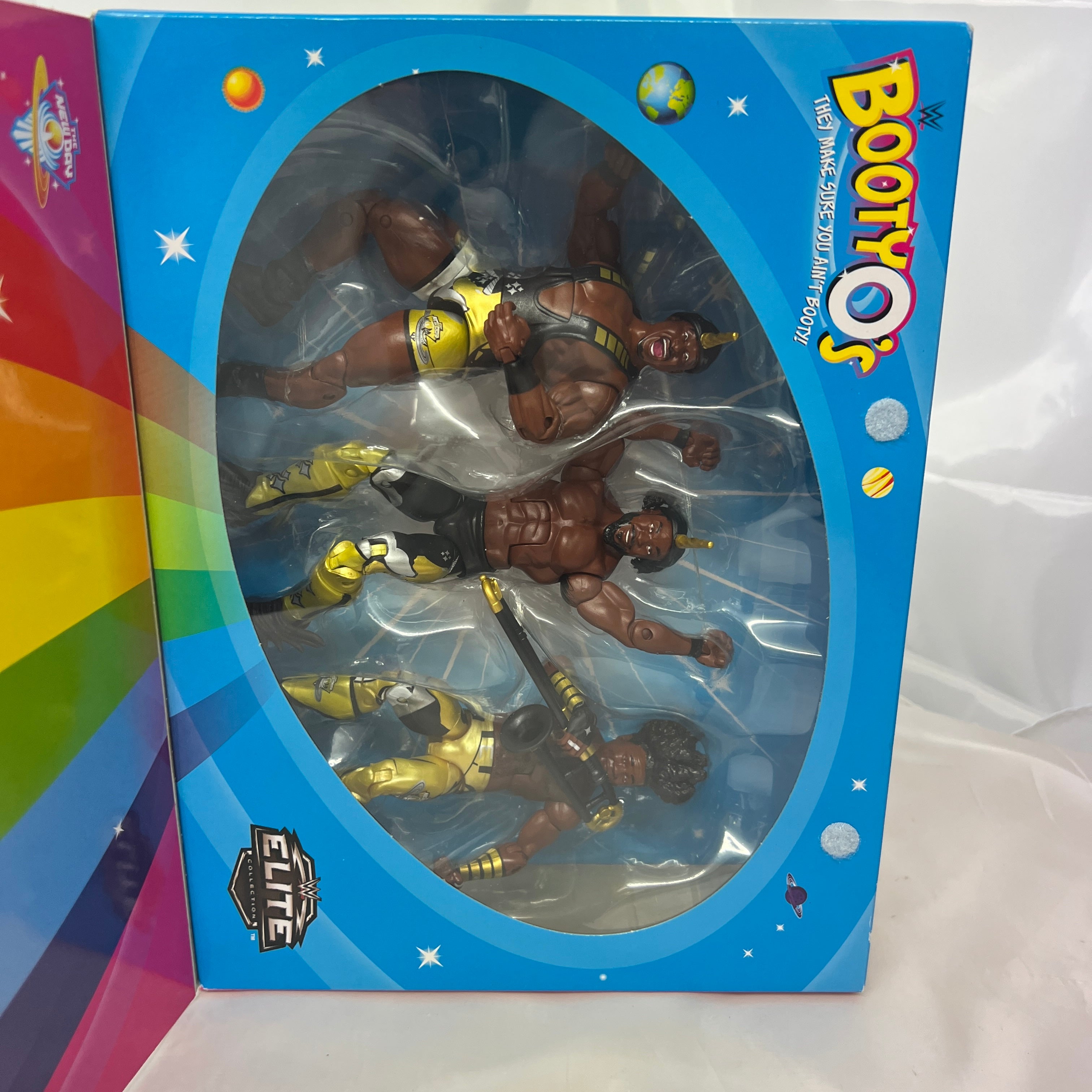 New Day WWE Elite 3 Pack Cereal Box Action Figures