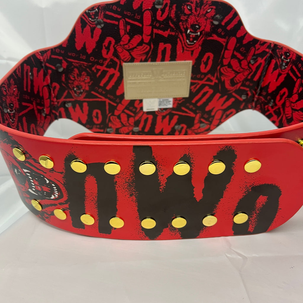 WWE NWO Wolfpac Red Replica Title Belt Championship WCW WWE Shop Official