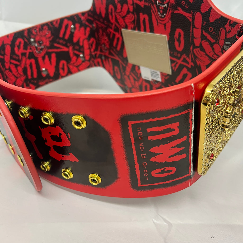 WWE NWO Wolfpac Red Replica Title Belt Championship WCW WWE Shop Official
