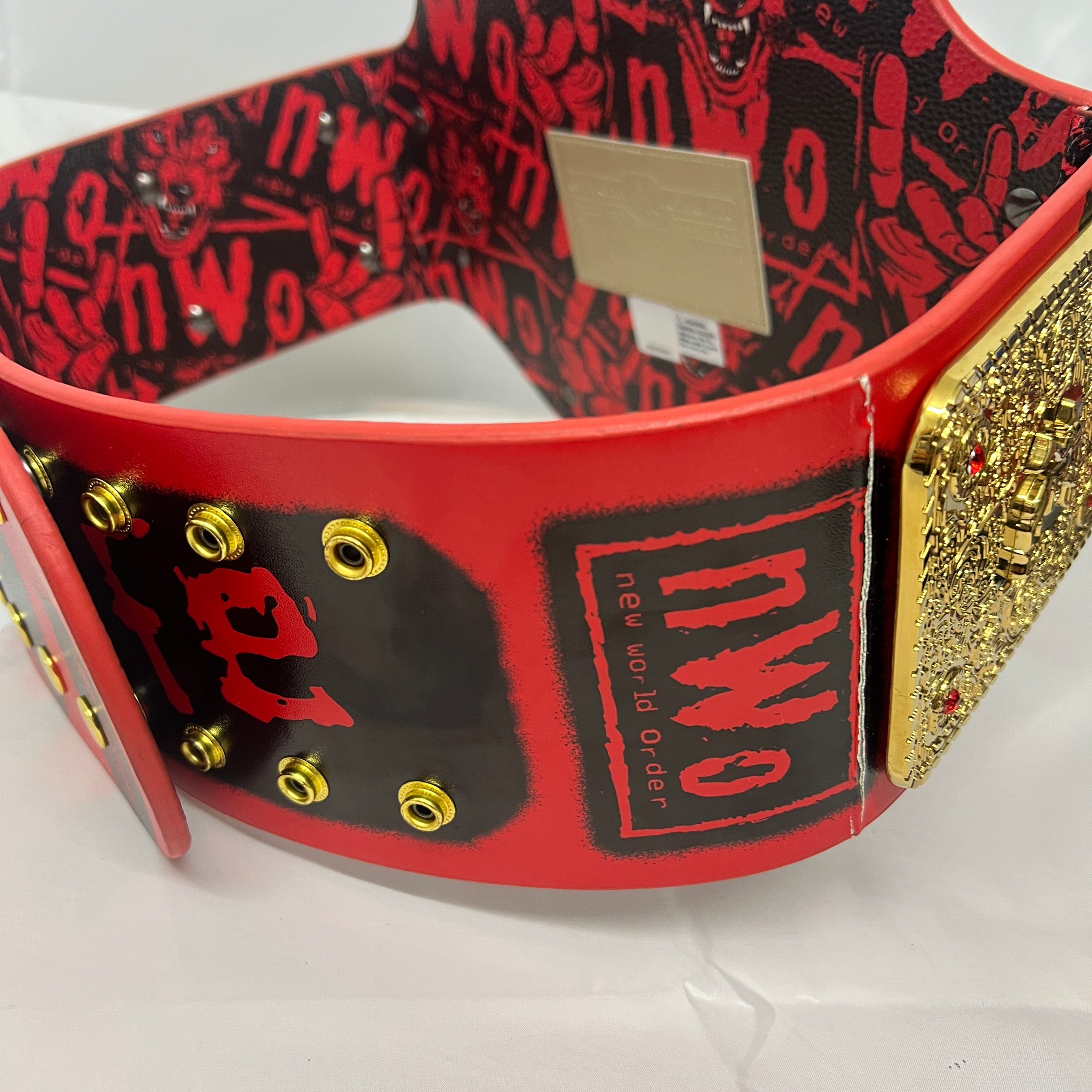 WWE NWO Wolfpac Red Replica Title Belt Championship WCW WWE Shop Official